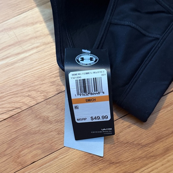 Under Armour Midnight Black Crossback Bra - Picture 3 of 5